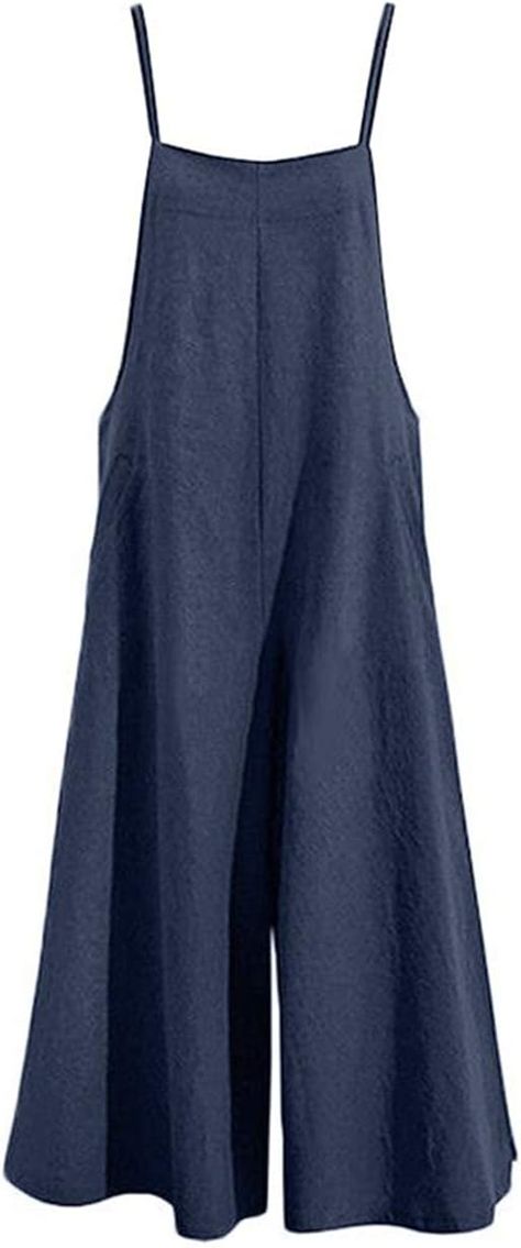 Amazon.com: YESNO Women Casual Loose Boyfriend Bib Pants Summer Wide Leg Cotton Jumpsuits Rompers with Pockets XS-5X (L PZZTYP2 Rust) : Clothing, Shoes & Jewelry Plain Pants, Linen Bottoms, Jumpsuit Casual, Women Bottoms, Casual Wear Women, Linen Jumpsuit, Cotton Romper, Casual Jumpsuit, Pantalon Large