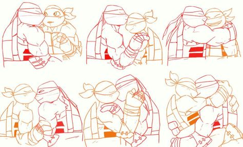 Mickey and Raph Rottmnt Mikey And Raph, Raph X Mikey Tmnt, Tmnt 2012 Mikey And Raph, Mikey X Raph, Raph X Mikey, Dream Mcyt, Tmnt Mikey, Tmnt Comics, Teenage Mutant Ninja Turtles Art