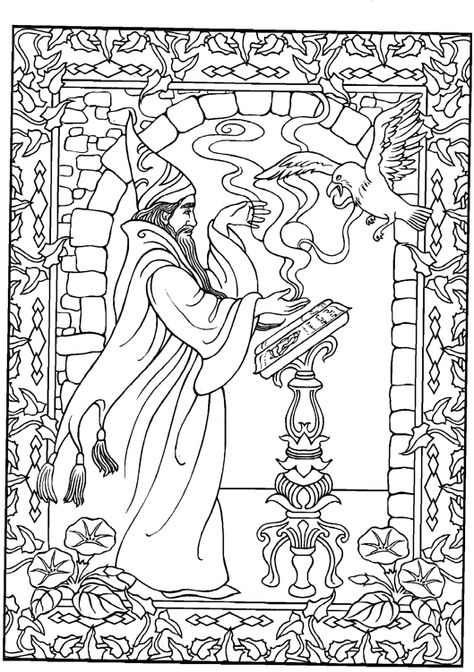 Wizard coloring page Wizard Coloring Pages, Ice Wizard, Merlin The Wizard, Bug Coloring Pages, Blank Coloring Pages, Colouring Pics, Panda Coloring Pages, Witch Coloring Pages, Witch Pictures