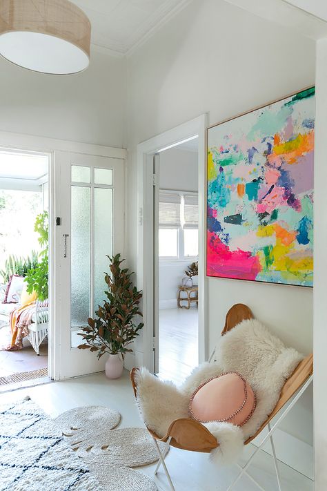 Artwork Living Room Inspiration, Entry Artwork, Artwork Photography Ideas, Wall Art Spray Paint, Wall Art Photography, Colorful Houses Interior Artwork, Colorful Abstract Painting Large Canvas, Acrylic Pour Art Living Room, Neon Abstract Wall Art