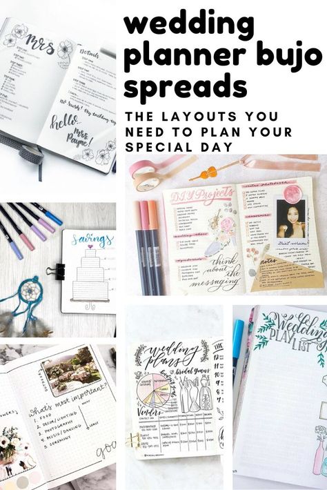 Don't miss these creative ideas for wedding planning in your bullet journal Wedding Journal Planner, Wedding Planning Binder, Frugal Wedding, Wedding Planner Binder, Bullet Journal Spreads, Wedding Planning Book, Wedding Journal, Wedding Planning Timeline, Navy Wife