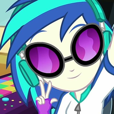 Dj Pon 3, Vinyl Scratch, My Little Pony Equestria, Equestria Girls, My Little Pony, Dj, Headphones, Vinyl, Hair