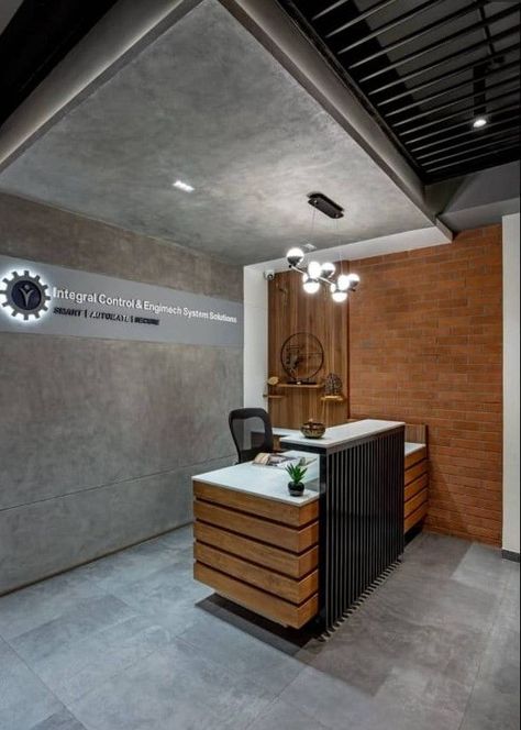 Office Reception Area Design, Cash Counter Design, Modern Office Reception, Reception Area Design, Office Cabin Design, Small Reception, Bubble Diagram, Office Reception Design, Small Office Design Interior