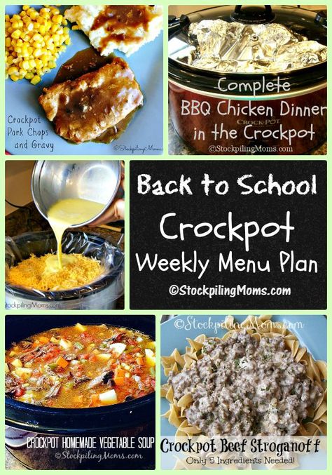 Weekly Menu Plan, Crockpot Breakfast Casserole, Meal Planning Menus, Slow Cooker Freezer Meals, Weekly Menu Planning, Crockpot Breakfast, Menu Plan, Freezer Cooking, Crock Pot Slow Cooker