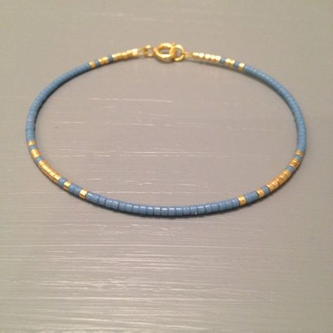 Bridesmaid Bracelets, Gold Beaded Bracelet, Bracelet Simple, Jewellery Inspiration, Simple Bracelets, Bracelet Blue, Bridesmaid Bracelet, Gold Bangle Bracelet, Dainty Bracelets