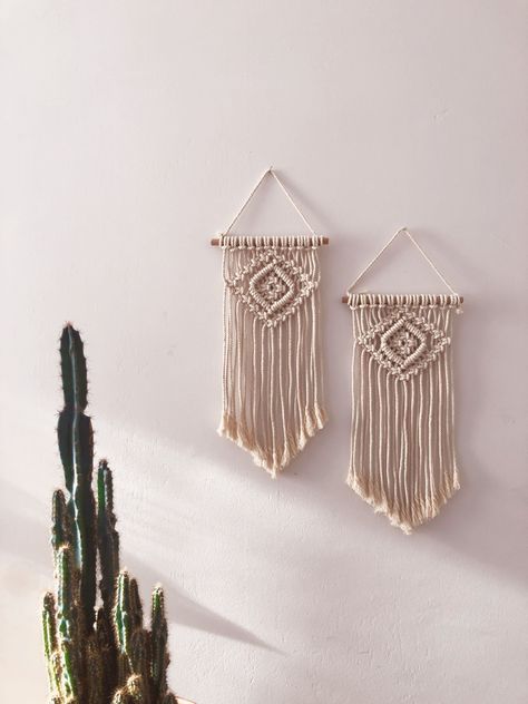 Minimal Macrame, Wall Hanging Handmade, Handmade Wall Decor, Wall Hangers, Dec 8, Freelance Artist, Macrame Patterns, Hanging Wall, Macrame Diy