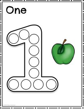 Dot Numbers & Counting Apples By Mae Celestial  image and visual related images Number 1 Dot Painting, Number 1 Crafts Preschool Activities, Number 1 Activity For Preschool, Number 1 Crafts For Toddlers, Number 1 Activities For Toddlers, Number One Craft, Number 1 Activities For Preschool, Number 1 Coloring Page, Number 1 Activity