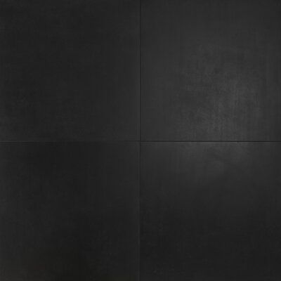 Ivy Hill Tile Stria 24" x 24" Porcelain Wall and Floor Tile | Wayfair Black Matte Wall, Mod House, Black Ceramic Tiles, Black Tile Bathrooms, Interior Detailing, Affordable Tile, Black Floor Tiles, Dark Modern, Matte Tile