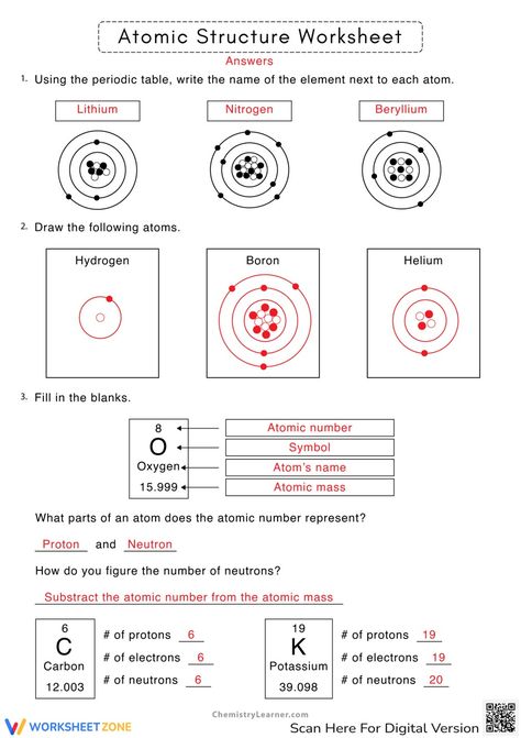 Atomic Structure Worksheet Collection For Teaching & Learning Atomic Structure Notes, Is Am Are Worksheets, Organic Chemistry Study, Chemistry Basics, Chemistry Worksheets, Atomic Structure, Pokemon Crochet Pattern, College Notes, Teaching Chemistry