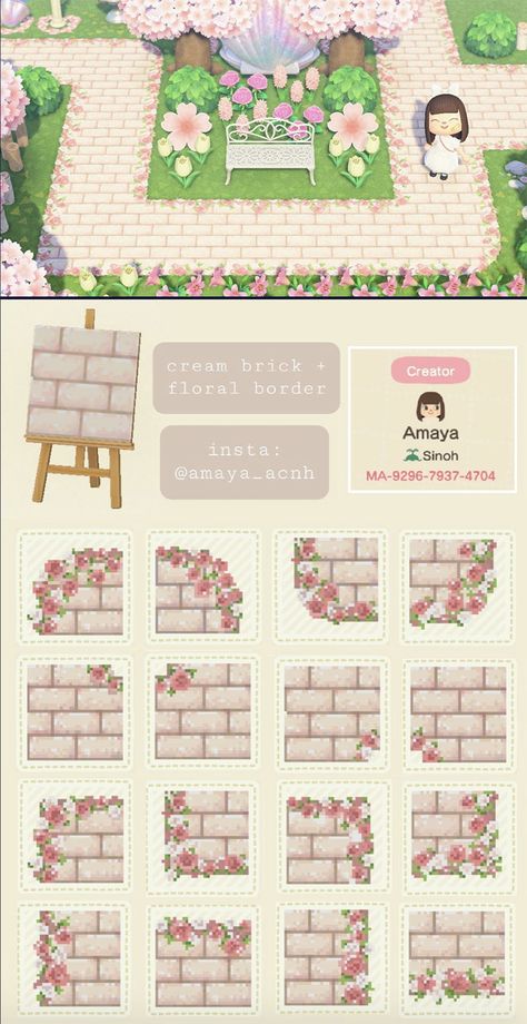 Fairy Island, Acnh Path, Cottagecore Animal Crossing, Animal Crossing Qr Codes, Motif Acnl, Pink Island, Animal Crossing 3ds, Ac New Leaf, Animals Crossing