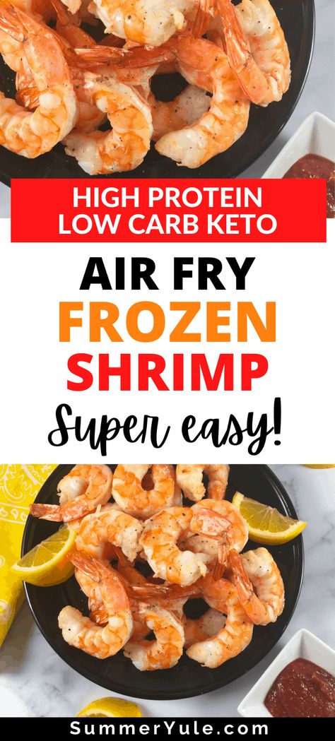 Frozen Shrimp In Air Fryer, Shrimp In Air Fryer, Airfryer Keto, Cooking Raw Shrimp, Air Fryer Recipes Videos, Frozen Shrimp Recipes, Frozen Cooked Shrimp, Air Fryer Shrimp, Raw Shrimp