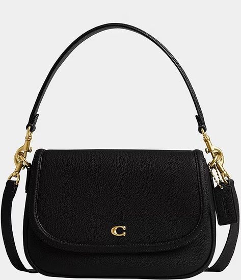 COACH Legacy Small Pebbled Leather Shoulder Bag | Dillard's Coach Legacy, Fancy Bags, Luxury Purses, Pretty Bags, Bag Trends, Black Shoulder Bag, Cute Bags, Dillard's, Product Reviews