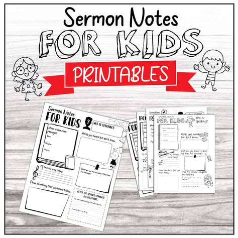 Kids Sermon Notes Free Printable, Free Sermon Notes Printable, Sermon Notes Template Free Printable, Sermon On The Mount Craft For Kids, Children’s Ministry, Sermon Notes Template, Sermon Notes Printable, Sermon Notes For Kids, Youth Sermons