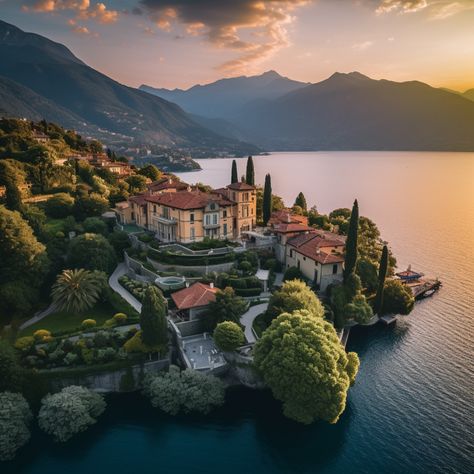 Lake Como Mansion, Lake Como Villas, Italian Lakes, Dream Life House, Dream Vacations Destinations, Italy Aesthetic, Beautiful Places On Earth, Beautiful Landscape Wallpaper, Lake Como