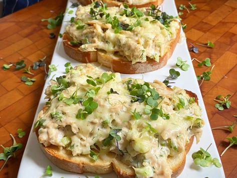 Micro Greens Recipe, Microgreens Recipe, Sandwiches Recipes, Tuna Melt, Yummy Seafood, Micro Greens, Ina Garten Recipes, Tuna Melts, Tuna Fish