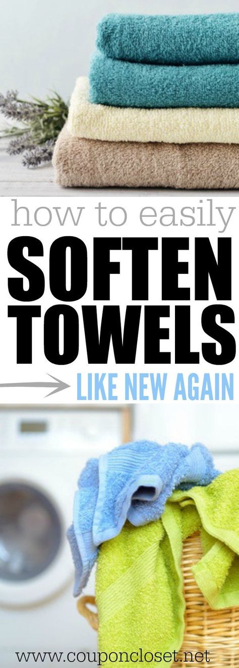 Freshen up those old towels - learn how to soften towels without fabric softener with these 5 tips. How to remove the mildew smell from towels easily. I love these easy tips to make your old towels new again! #onecrazymom #softtowels #towels #laundry Soften Towels, Refresh Towels, Homemade Toilet Cleaner, Clean Baking Pans, Cleaning Painted Walls, Old Towels, Deep Cleaning Tips, Simple Life Hacks, Frugal Tips