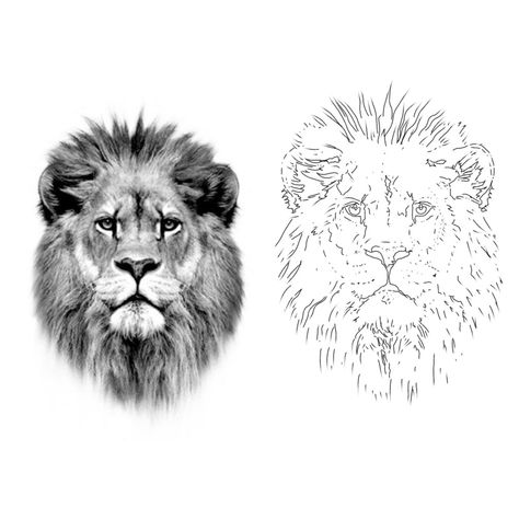 Lion Face Tattoo Stencil, Lion Stencil Tattoo, Lion Tattoo Stencil Drawings, Lion Head Tattoo Stencil, Lion Tattoo Design Stencil, Lion Head Outline, Lion Head Tattoo Design, Lion Tattoo Stencil, Lion Face Tattoo