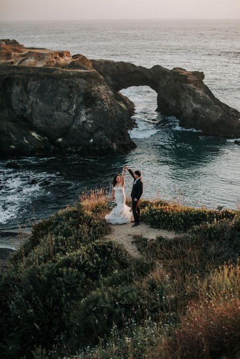 Mendocino California Wedding, Big Sur California Elopement, Northern California Coastal Wedding, West Coast Elopement, California Coast Elopement, Carmel Elopement, Elope California, Ocean Poses, Elopement Spots