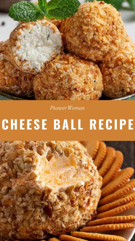 Pioneer Woman Cheese Ball Recipe Paula Deen Cheese Ball, Best Cheese Ball Ever, Pioneer Woman Cheese Ball, Cheese Ball Appetizers Mini, Southern Cheese Ball, Appetizers With Sour Cream, Simple Cheese Ball Recipes, Bacon Cheddar Mini Cheese Balls, Smoked Cheese Ball Recipes