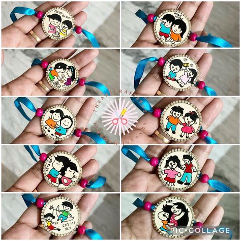 Homemade Rakhi, Rakhi Designs Handmade, Rakhi Diy, Eco Club, Balm Packaging, Rakhi 2024, Lip Balm Packaging, Handmade Rakhi Designs, Club Activities