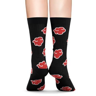 Akatsuki Cloud, Akatsuki Cosplay, Naruto Clothing, Pokemon Game, Cloud Pattern, Anime Inspired Outfits, Anime Accessories, Pattern Socks, Anime Merch