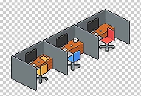 Office Pixel Art, Pixel Art Isometric, Office Reference, Angle Art, Room Reference, Pixel Character, Pixel Art Background, Pixel Characters, Pixel Animation