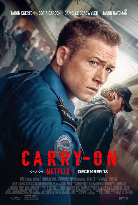 Carry On Movie Posters, Carry-on Movie 2024, Carry On Movie 2024, Carry On Movie, Carry On Netflix Movie, Netflix Movie Poster, Logan Marshall Green, Štědrý Den, Theo Rossi