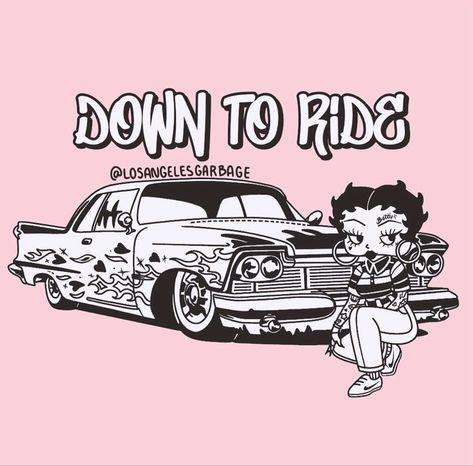 Chicano Betty Boop, Drawing Ideas Chicano, Warlock Tattoo, Chicana Aesthetic, Betty Boop Tattoos, Chicano Love, Iphone Wallpaper Cat, Cholo Art, Lowrider Art