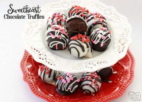 SWEETHEART TRUFFLES Homemade Chocolate Truffles, Homemade Valentine, Homemade Truffles, Valentine's Day Treats, Jessica Williams, Candy Truffles, Valentine Desserts, Be Mine Valentine, Homemade Candy