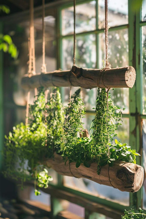 38 Creative Herb Garden Designs for DIY Enthusiasts Herb Garden Front Porch, Floating Herb Garden, Front Porch Herb Garden Ideas, Living Herb Wall, Herb Garden Designs, Hanging Herb Gardens, Herb Garden Wall, Herb Garden Ideas, Herb Storage