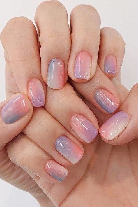 Ombre Nail Design, Orange Ombre Nails, Engagement Nails, Nails Dip, Manikur Kuku, Pink Ombre Nails, Smink Inspiration, Ombre Nail Designs, Spring Engagement