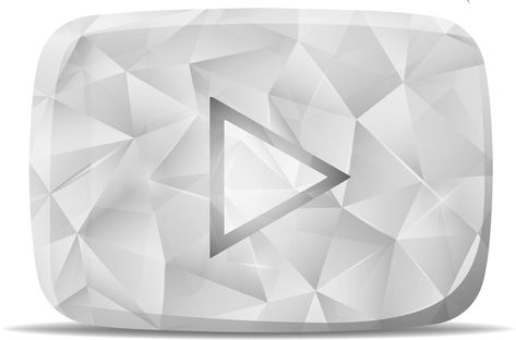 Youtube Silver Play Button Award Youtube Diamond Play Button, Youtube Silver Play Button, Diamond Play Button, Silver Play Button, Play Button, Youtube Logo, Vector Art, Podcast, Vector Free