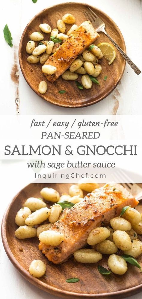 Butter And Sage Sauce, Salmon Recipes Pan, Sage Sauce, Sage Butter Sauce, Seared Salmon Recipes, Salmon Recipes Pan Seared, Sage Recipes, Cook Salmon, Dishes To Make