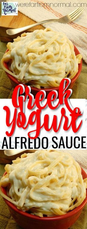 Yogurt Alfredo Sauce, Greek Yogurt Alfredo Sauce, Healthy Alfredo, Healthy Alfredo Sauce, Alfredo Sauce Recipe Easy, Alfredo Sauce Recipe Homemade, Greek Yogurt Recipes, Alfredo Sauce Recipe, Yogurt Recipes