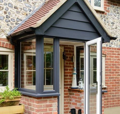 Choosing a Porch Style for Your Home - Anglian Home Porch Roof Styles, Christmas In Heaven Lantern, Porch Exterior, Porch Styles, Porch Windows, Victorian Terrace House, Porch Uk, Building A Porch, Porch Roof