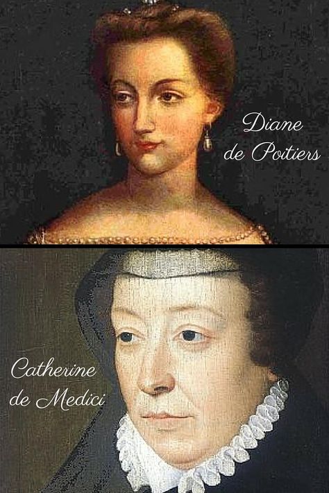 chateau de chenonceau Catherine de Medici Diane de Poitiers Catherine Medici, Charles Emmanuel, Royal Love, Ancient Kings, Catherine De Medici, Royal Women, Royal History, Ancient Queen, His Queen