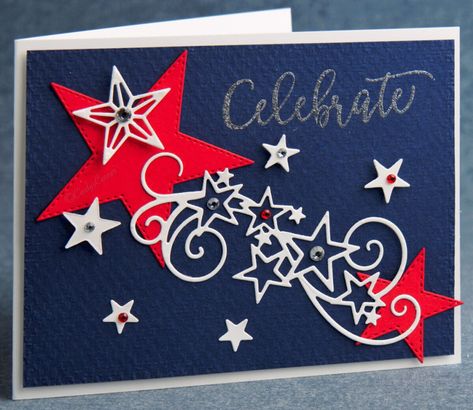 Patriotic Cards Stampin Up 4th Of July, Stampin Up Patriotic Cards, Stampin Up July 4th Cards, 4th Of July Cards Ideas, Patriotic Cards Handmade, 4th Of July Cards Handmade, July 4th Cards, 4th Of July Cards, Independence Day Card