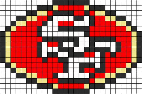 49ners Perler Perler Bead Pattern / Bead Sprite Football Team Perler Bead Patterns, Perler Bead Patterns Football Logo, 49ers Perler Beads, 49er Perler Beads, 49ers Pixel Art, 49ers Perler Bead Patterns, Raiders Perler Bead Patterns, 49ners Logo, Football Perler Bead Patterns