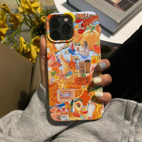 Fire Phone Case, Cute Orange Phone Cases, Fruit Cases Iphone, Sunset Phone Case, Orange Fish, Tropical Phone Case, Aesthetic Phone Case, Flower Phone Case, Samsung Phone Cases