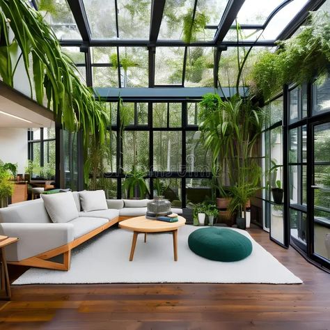 Floor To Ceiling Windows, Living Room Flooring, Inspired Living, Ceiling Windows, Window Hanging, Hanging Plants, Natural Materials, Sustainability, Design Ideas