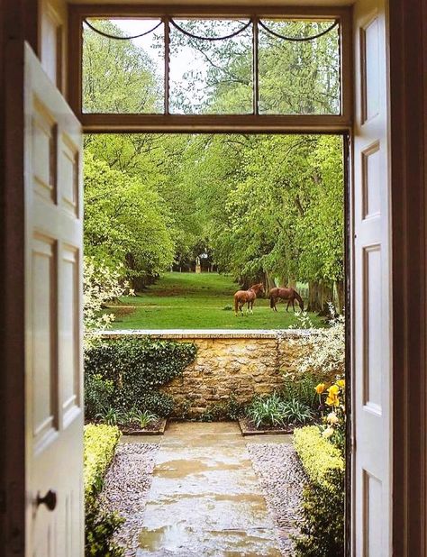 Cottage With Horses, James Lloyd, Lloyd Cole, Manor Garden, British Countryside, English Countryside, English Cottage, Pretty Places, Cottage Chic