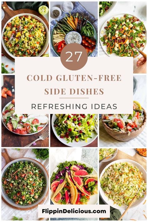 27 Cold Gluten-Free Side Dishes (Refreshing Ideas) Gluten Free Holiday Side Dishes, Quick And Easy Gluten Free Appetizers, Gluten Free Potluck Dishes, Easy Gluten Free Potluck Ideas, Gluten Free Pot Luck Dishes Easy, Gluten Free Christmas Side Dishes, Gluten Free Salads For Parties, Gluten Free Winter Recipes, Gluten Free Dairy Free Sides