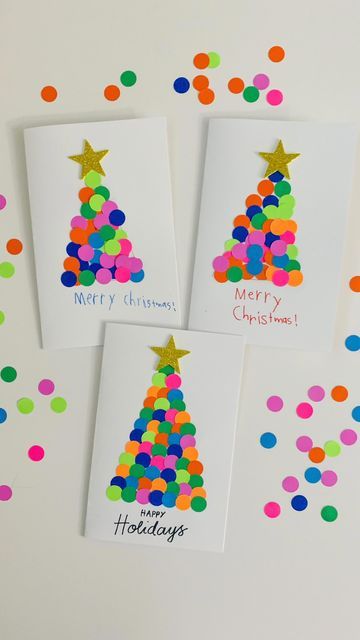 Christmas Card Ideas Year 1, Preschool Xmas Cards, Craft Christmas Cards Kids, Primary School Christmas Cards, Christmas Cards Year 1, Make And Take Christmas Crafts For Kids, Kids Holiday Cards Diy, Paint Chip Christmas Crafts, Primary School Christmas Crafts