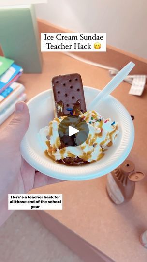 560K views · 41K reactions | With the school year wrapping up, that can only mean one thing…ICE CREAM SUNDAE PARTIES 😋🎉

I discovered this trick my first year teaching and have used it ever since! It saves so much time and mess when it comes to preparing ice cream sundaes for your kids. 
.
.
.
#teacherhack #teacherhacks #icecreamparty #endoftheschoolyear #firstgrade #firstgradeteacher #firstgradeteachers #kindergarten #kindergartenteacher #malekindergartenteacher #maleteacher #elementaryteacher #elementaryschool #thirdyearteacher #classroomdecor #classroom #teachergram #teacherlife  #primaryteacher #teacherhack #teacherreels #teacherhumor #teachercomedy #teacherjokes #teachersofinstagram #teachersofinsta | Teach with Heath | Taylor Swift · I Can Do It With a Broken Heart Classroom Ice Cream Party, Ice Cream Sundae Toppings, Ice Cream Sundaes Toppings, Ice Cream Sundae Party, Vbs Snacks, First Grade Crafts, Sundae Party, Grandma Camp, Sundae Toppings