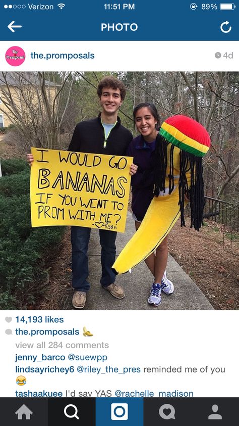 Banana Promposal, Go Bananas, Gift Ideas