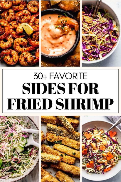 Wondering what the best side dishes for fried shrimp are? I've got you covered with this handy guide of delicious side dish recipes. Tempura Shrimp Dinner Sides, What To Serve With Tempura Shrimp, Fried Shrimp Dinner Ideas Sides, Side Dishes For Fried Shrimp, Sides For Fried Shrimp, Fried Shrimp Sides, Shrimp Sides, Sides For Shrimp, Chardonnay Food Pairing