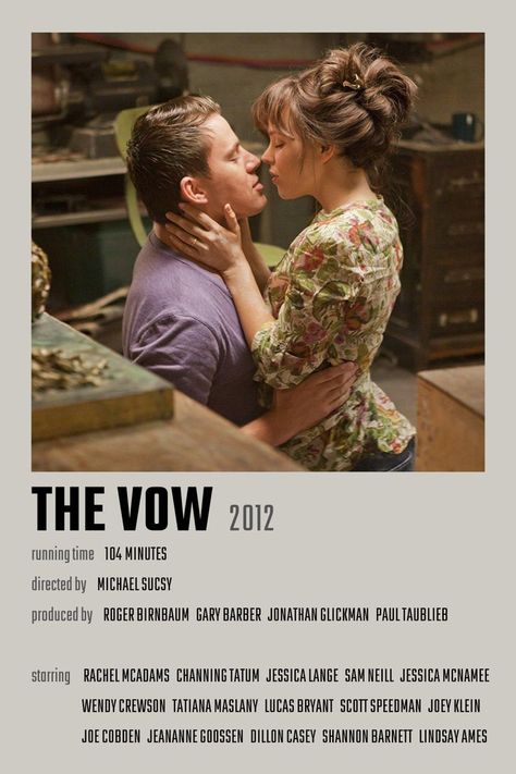 The Vow Poster, Life As We Know It Movie Poster, The Vow Movie Poster, Anyone But You Movie Poster, Movie Posters Romance, The Idea Of You Movie, Romantic Movie Posters, The Best Of Me Movie, The Vow Movie