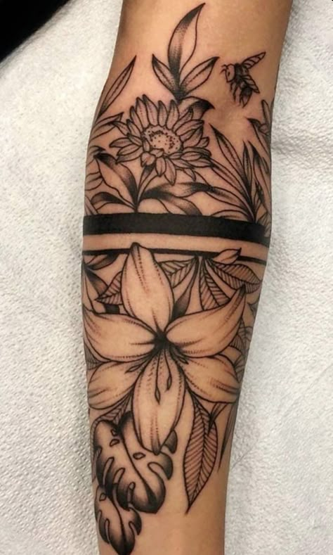 Arm Cover Up Tattoos, Half Sleeve Tattoos, Anklet Tattoos, Forarm Tattoos, Tattoos For Women Half Sleeve, Best Tattoos For Women, Floral Tattoo Sleeve, Forearm Tattoo Women, Arm Band Tattoo