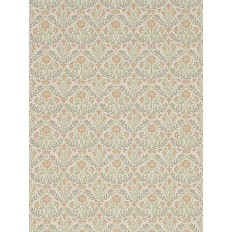 Originally a best-selling carpet design, this wallpaper has a specially designed border, which has been incorporated into this contemporary wallpaper. The small-scale interlocking floral motif makes it an extremely versatile print which can be used on all four walls. Coral And Olive Green, Indigo Linen, Contemporary Wallpaper, Fourth Wall, Accent Wallpaper, Carpet Design, Wallpaper Wallpaper, William Morris, Floral Motif