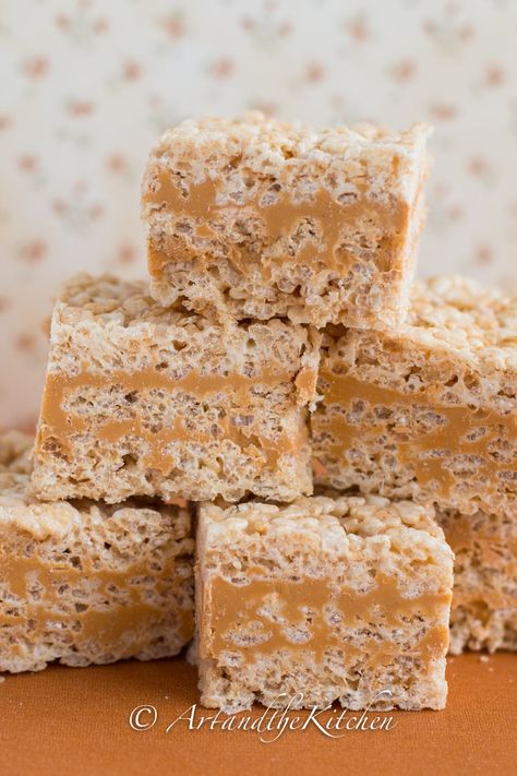 Rice Krispie Squares, Smooth Peanut Butter, Krispie Treats Recipe, Rice Recipes For Dinner, Krispy Treats, Marshmallow Treats, Cereal Treats, Rice Krispy, Rice Crispy Treats